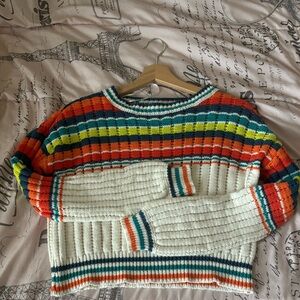 Fashion Nova Colorful Striped Sweater